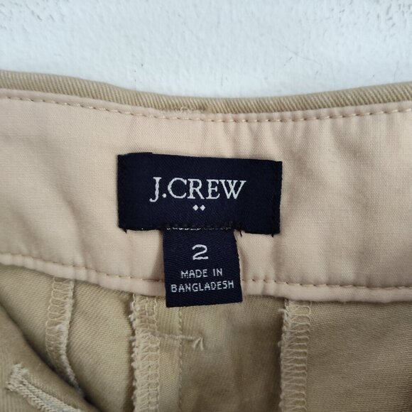 Ladies SZ 2 J Crew Factory Tan Classic Chino Short - Picture 3 of 3
